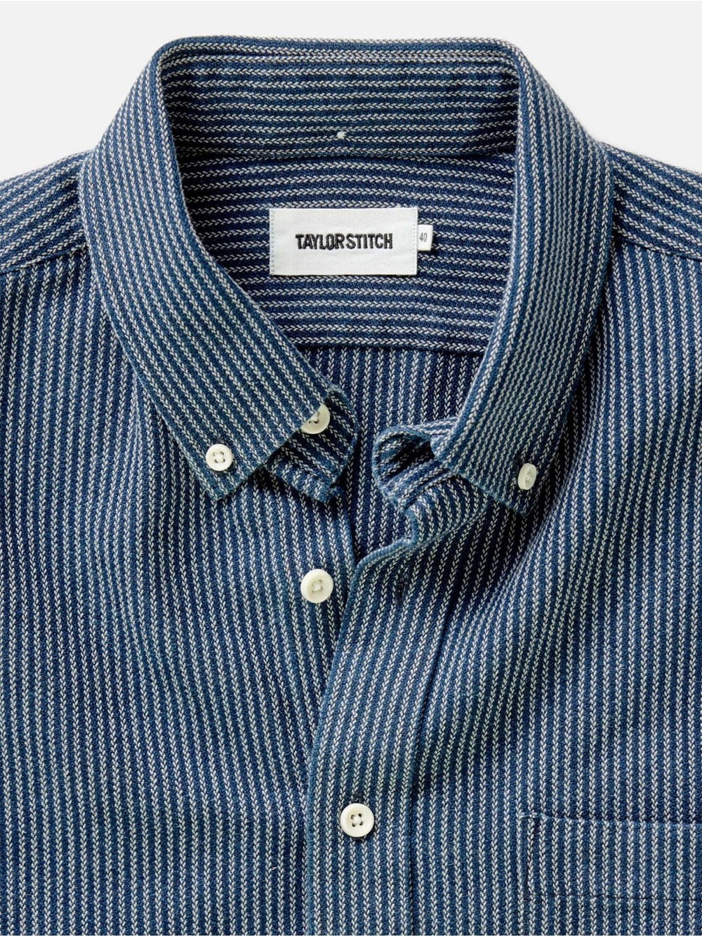 NWT Taylor Stitch Roped Indigo The Jack Shirt Size 44 (XL) - Picture 5 of 16